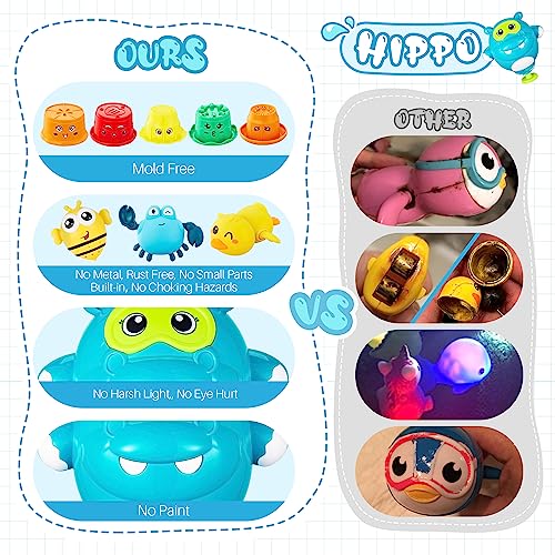 50% Off EKU Hippo Bath Toys for Kids Ages 1-3 - Image 5