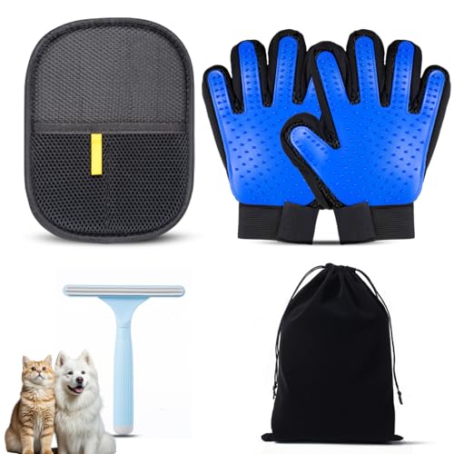 50% Off Pet Hair Remover Gloves for Dogs & Cats