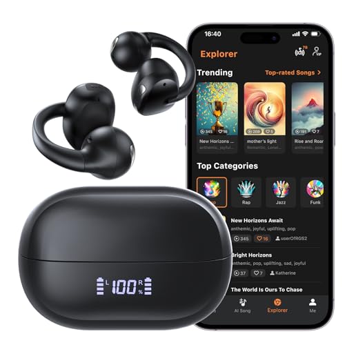 64% Off Haowolf Open Ear Clip Earbuds with AI Music