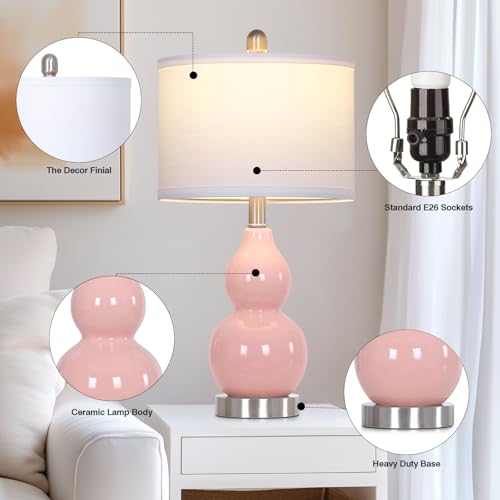 40% Off Rinweey Double Gourd Ceramic Table Lamps Set of 2 - Image 3