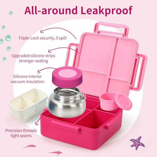 50% Off Kids Bento Box with Thermos, Drop-Proof & Safe - Image 4