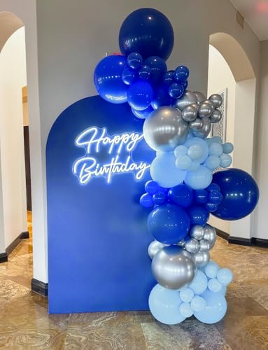 44% Off Royal Blue & Silver Balloons Set - 50 Pcs - Image 4