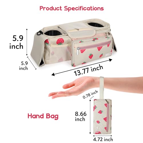 50% Off Universal Stroller Organizer with Insulated Cup Holders - Image 4