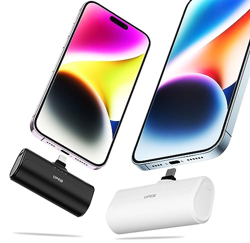 2-Pack Portable Charger for iPhone with Built-in Cable