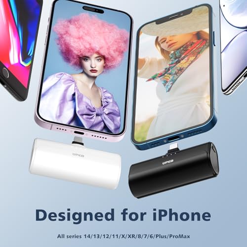 2-Pack Portable Charger for iPhone with Built-in Cable - Image 2