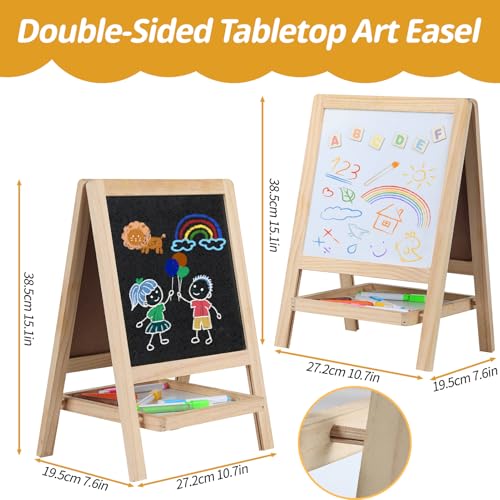 50% Off 4-in-1 Wooden Art Easel for Toddlers 2-4 with Code - Image 3