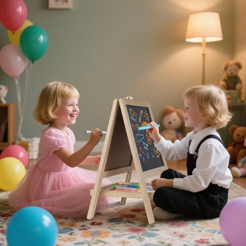 50% Off 4-in-1 Wooden Art Easel for Toddlers 2-4 with Code - Image 6