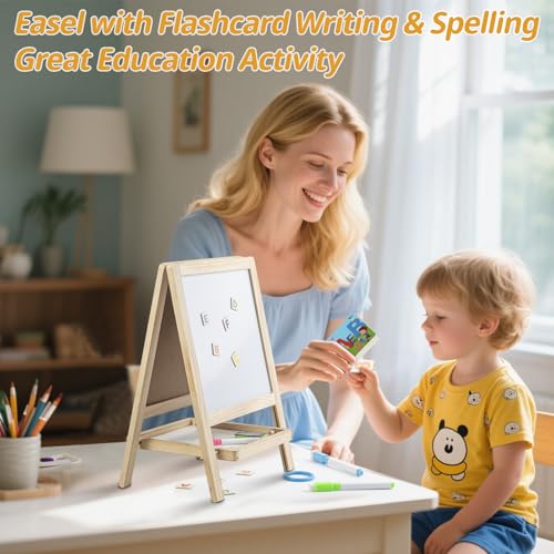 50% Off 4-in-1 Wooden Art Easel for Toddlers 2-4 with Code - Image 7