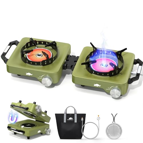 50% Off 2-Burner Camping Stove with Windproof Grates