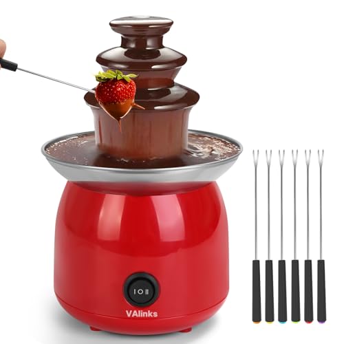 50% Off VAlinks Mini Chocolate Fountain with 6 Forks