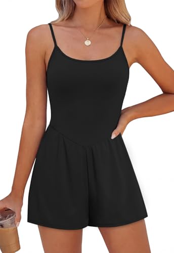 46% Off NIASHOT Women's Romper Adjustable Spaghetti Strap - Image 2