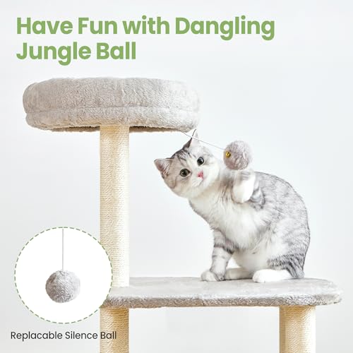 50% Off Feliskyn 42-Inch Cat Tree with Scratching Posts - Image 5