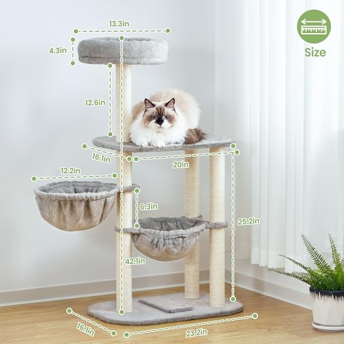 50% Off Feliskyn 42-Inch Cat Tree with Scratching Posts - Image 6