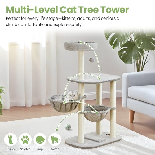 50% Off Feliskyn 42-Inch Cat Tree with Scratching Posts - Image 7