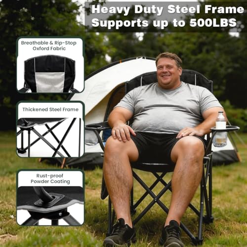 50% Off SUNNYFEEL Heavy Duty Camping Chair 500lbs - Image 5