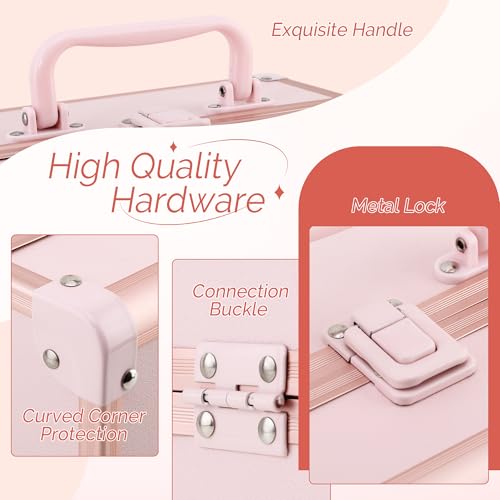 50% Off CHUANGJIN Pink Makeup Train Case with Code - Image 3