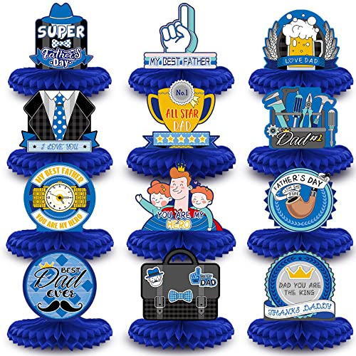 Fathers Day Decorations Kit with 12 Centerpieces