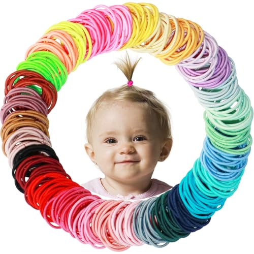 29% Off 200PCS No Crease Baby Hair Ties for Girls