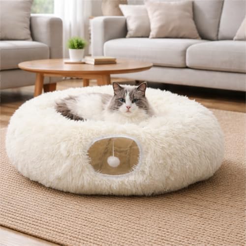 5% Off Grelife Cat Tunnel Bed with Donut Design - Image 3