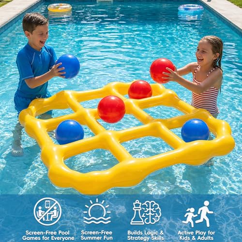 46% Off Max Fun Giant Tic-Tac-Toe Pool Game Set - Image 5