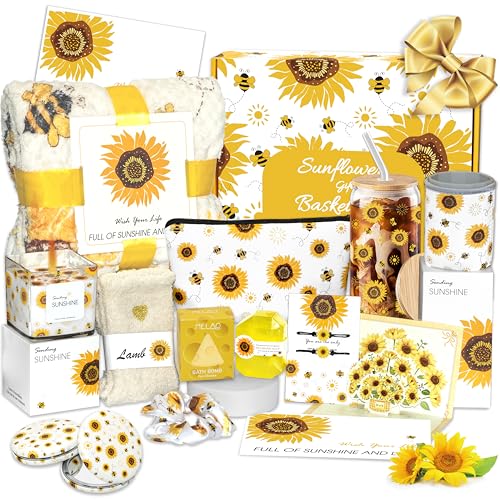 40% Off Sunflower Self-Care Gift Basket for Women