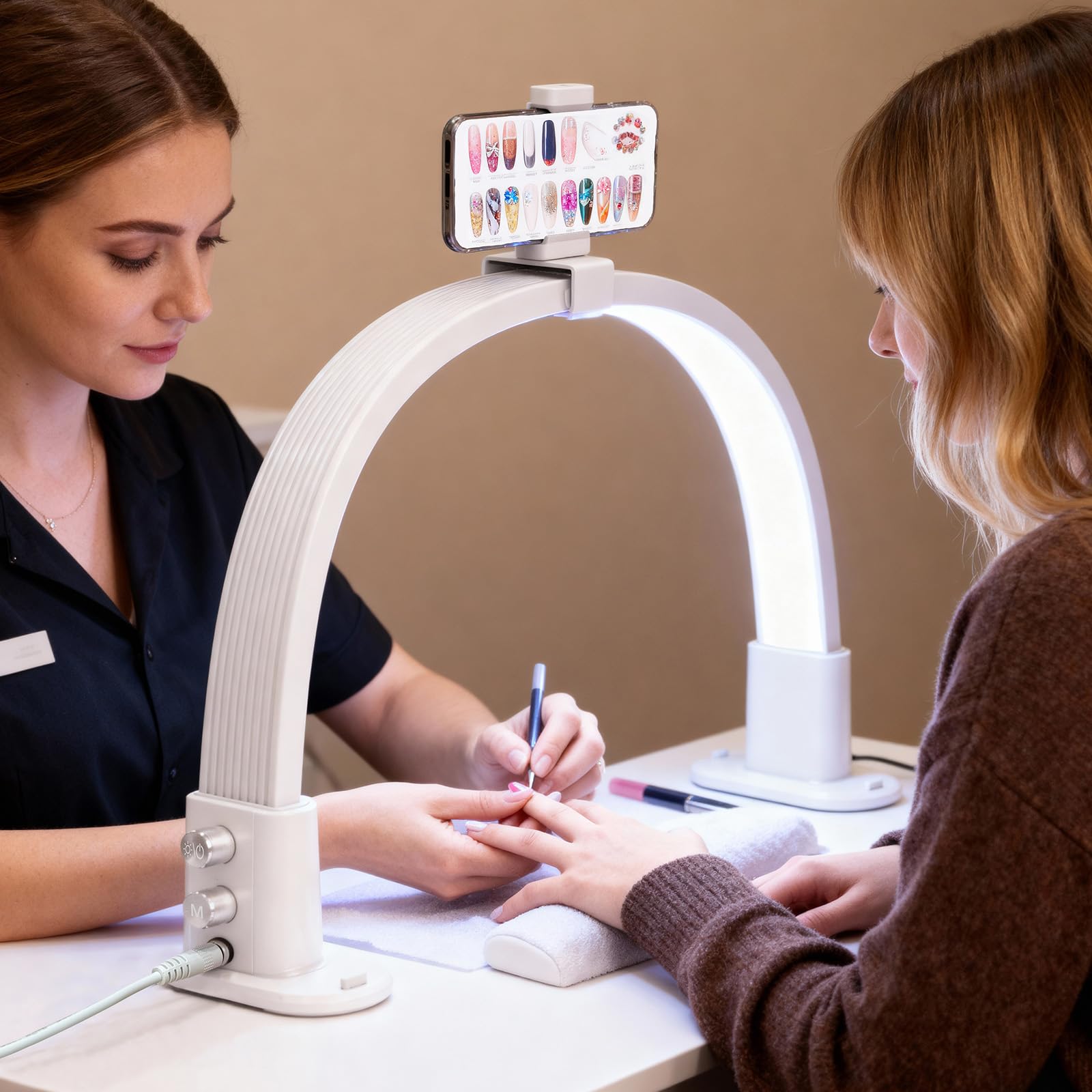 50% Off BLUVALL Nail Lamp: Stepless Brightness & Color Control