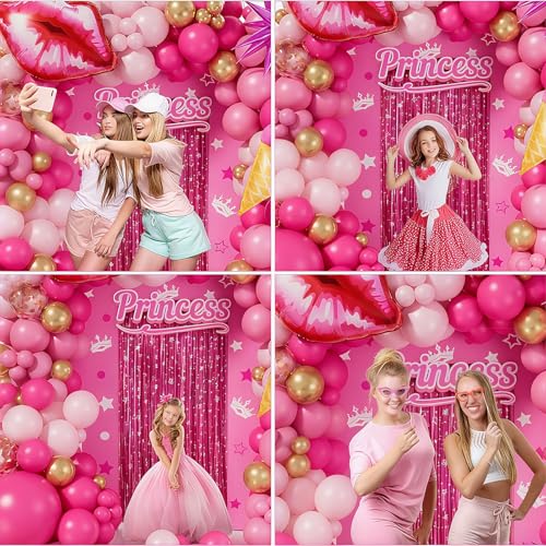 50% Off Hot Pink Balloon Arch Kit for Party Decor - Image 4