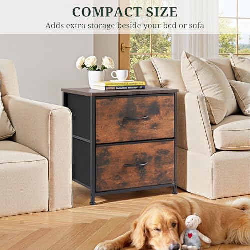 SageNest 2-Drawer Nightstand for Compact Spaces - Image 5