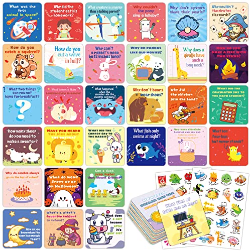 50% Off 160 Joke Cards for Kids Lunch Box Fun