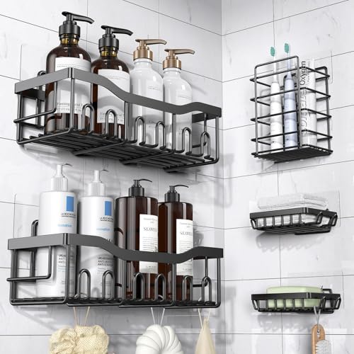 33% Off EUDELE 5-Pack Rustproof Shower Caddy Set