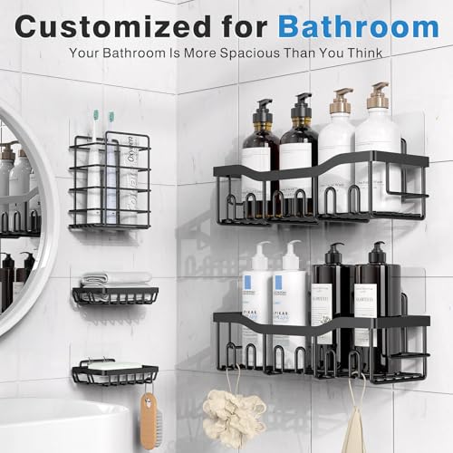 33% Off EUDELE 5-Pack Rustproof Shower Caddy Set - Image 2