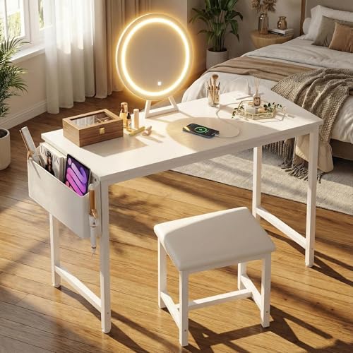 36% Off Girls Vanity Set with LED Mirror & Stool