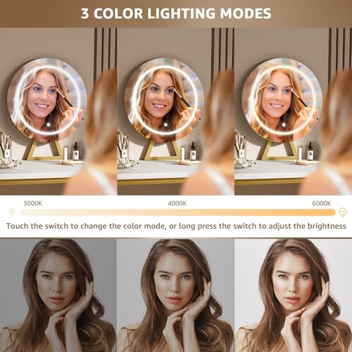 36% Off Girls Vanity Set with LED Mirror & Stool - Image 3