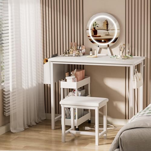 36% Off Girls Vanity Set with LED Mirror & Stool - Image 4