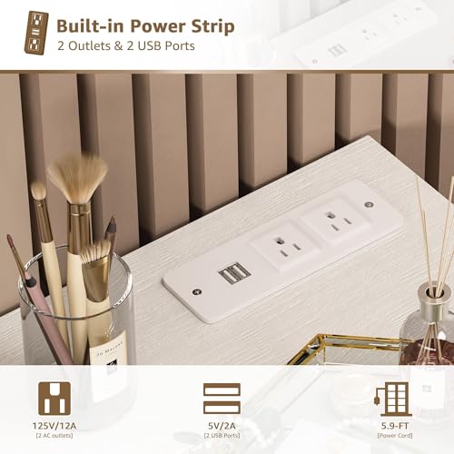 36% Off Girls Vanity Set with LED Mirror & Stool - Image 6