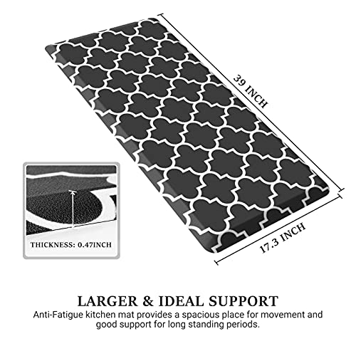 50% Off WISELIFE Anti-Fatigue Kitchen Mat, Black - Image 2
