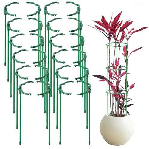 24 Pack Plant Support Stakes with Stackable Design