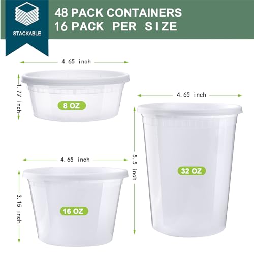 50% Off vivigu 48-Pack Deli Containers with Lids - Image 3