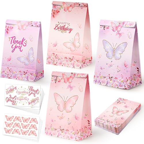53% Off LWBDD Butterfly Party Favor Bags with Stickers