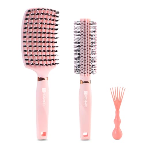 22% Off HEYMKGO Hair Brush Set for Women - Pink