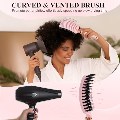 22% Off HEYMKGO Hair Brush Set for Women - Pink - Image 3