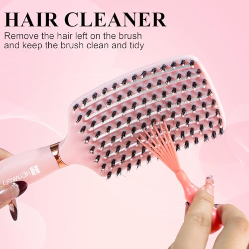 22% Off HEYMKGO Hair Brush Set for Women - Pink - Image 6