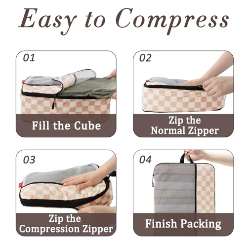 50% Off U+U 4-Piece Compression Packing Cubes Set - Image 4