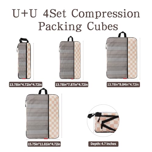 50% Off U+U 4-Piece Compression Packing Cubes Set - Image 5