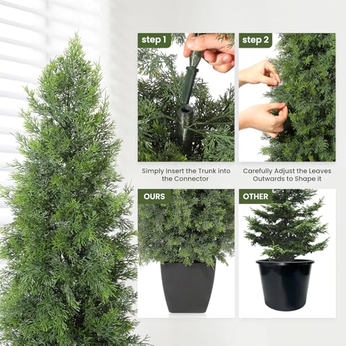 15% Off GarveeHome 36in Faux Cedar Trees Set of 2 - Image 6