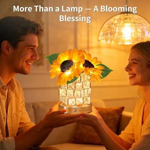 Save 30% on Sunflower Crystal Cube Lamp with Code - Image 3