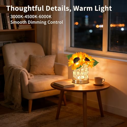 Save 30% on Sunflower Crystal Cube Lamp with Code - Image 5