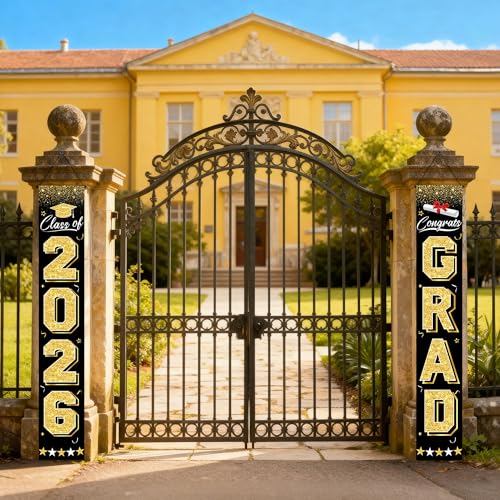 20% Off Black & Gold Graduation Banner 2026 - Image 7