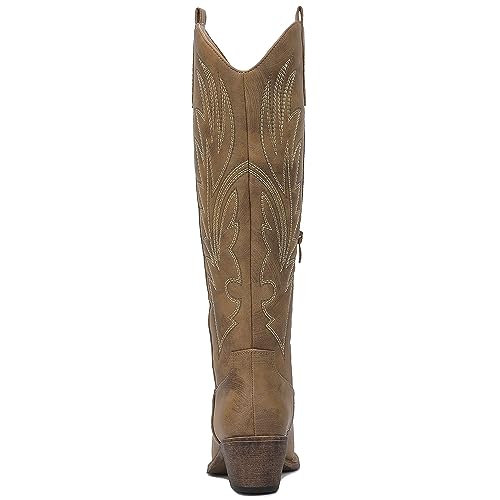 GLOBALWIN Embroidered Knee High Cowboy Boots – Best Value - Image 5