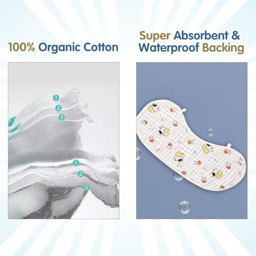 15% Off 6-Layer Organic Cotton Burp Cloths for Newborns - Image 5